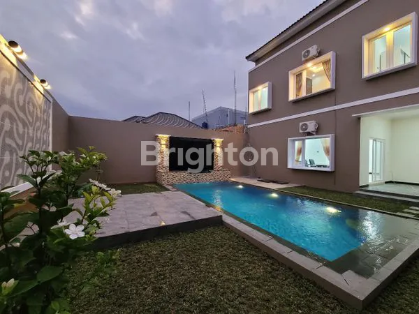 image VILLA LUXURY POOL FULL FURNISHED PURWOMARTANI, SELANGKAH CANDI SAMBISARI, CANDI KALASAN, NEXT IN OUT PINTU TOL (1)