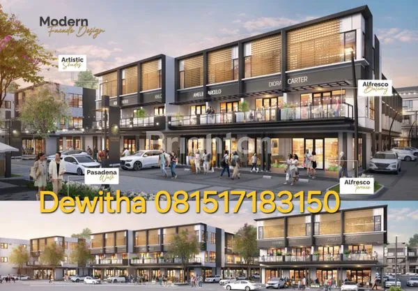 image RUKO PASADENA SQUARE @ PASADENA CENTRAL DISTRICT, GADING SERPONGPARAMOUNT LAND, DOUBLE ALFRESCO 2 FACADE (1)