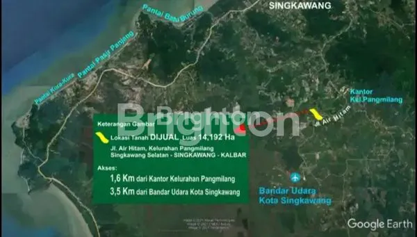 image LAHAN KOMERSIL LUAS PINGGIR JALAN UTAMA COCOK UNTUK GUDANG. PERUMAHAN, MALL., WATERBOOM, HOTEL SINGKAWANG SELATAN (8)