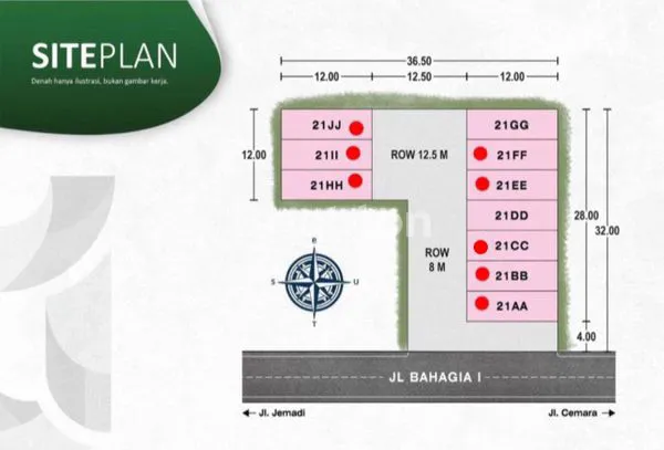 image JEMADI HOMETOWN. RUMAH BARU - KOMPLEK, SIAP HUNI, INTI KOTA.  DAERAH KRAKATAU (7)