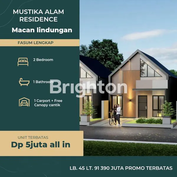 RUMAH MUSTIKA ALAM RESIDENCE TIPE 45