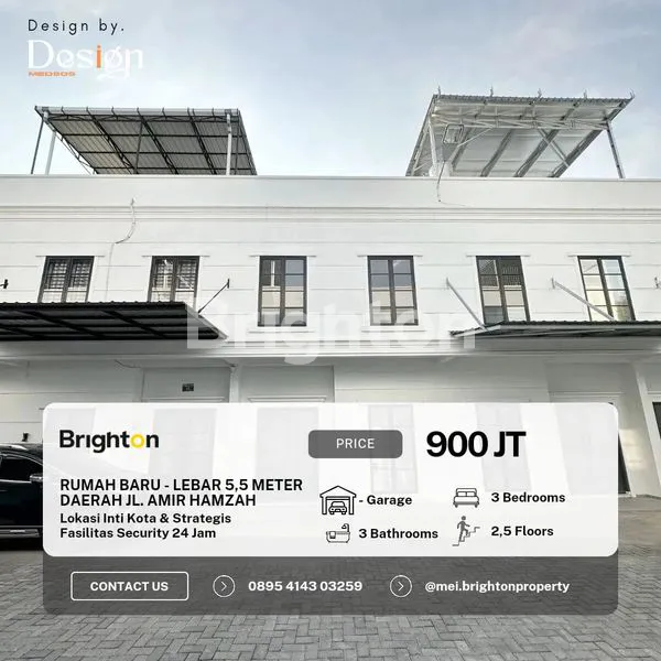 image 1 UNIT TERAKHIR RUMAH BARU DALAM KOMPLEK - DAERAH JL.AMIR HAMZAH LOKASI INTIKOTA & STRATEGIS  (1)