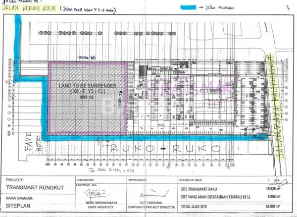 image TANAH KOMERSIAL AREA RUNGKUT DI DALAM KOMPLEK TRANSMART RUNGKUT LUAS 8651 BENTUK KOTAK STRATEGIS DALAM KOMPLEK RUKO & PERTOKOAN + FAVE HOTEL (2)