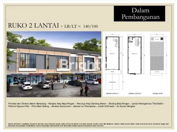 image JUAL RUKO 2 LANTAI BUAH BATU SQUARE (1)