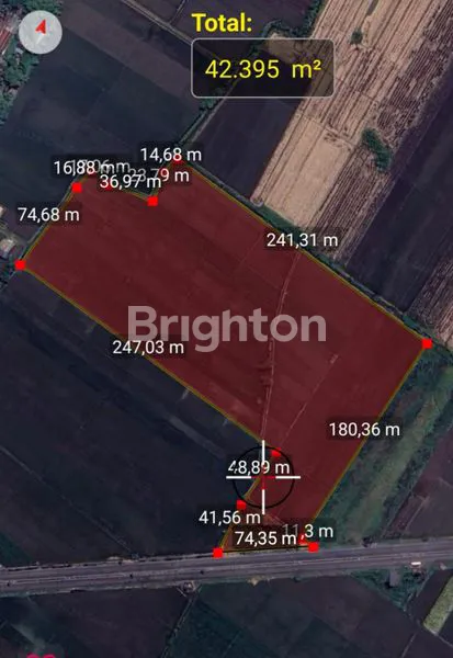 image TANAH BYPASS MOJOAGUNG 4 HEKTAR SIAP PAKAI (1)