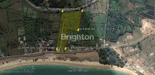 TANAH PINGGIR PANTAI KUTA MANDALIKA