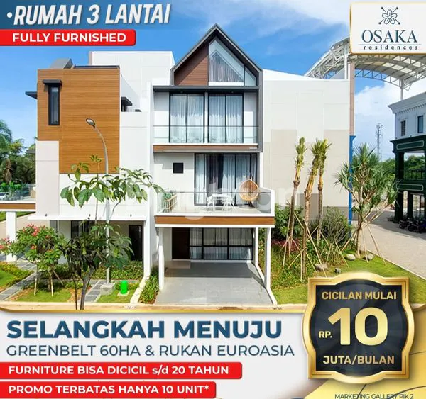 image RUMAH CANTIK PIK2 || 3 LANTAI DEKAT KE PANTAI ALOHA DAN GREENBELT (1)