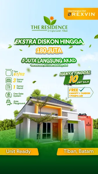 Gambar Property RUMAH PRIMARY READY DI THE RESIDENCE TIBAN, BATAM