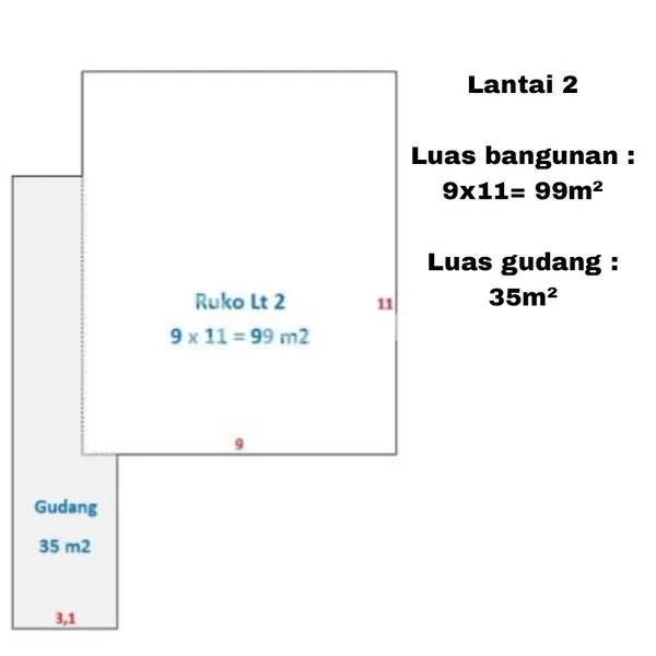 image RUKO 3 LANTAI NOL JALAN DI AREA MRICAN MOJOROTO KOTA KEDIRI (3)