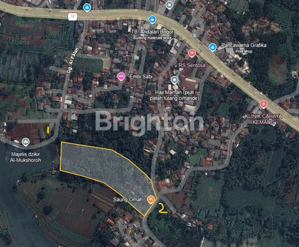 image TANAH LAHAN KOSONG SANGAT BAGUS BUAT CLUSTER PERUMAHAN DI JL RAYA KEMANG PARUNG BOGOR (1)