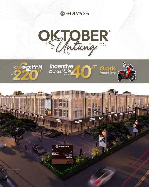 RUKO 2 LANTAI SIAP USAHA PUSAT KOTA STRATEGIS CLUSTER ELITE MODERN BAGUS ADIVASA