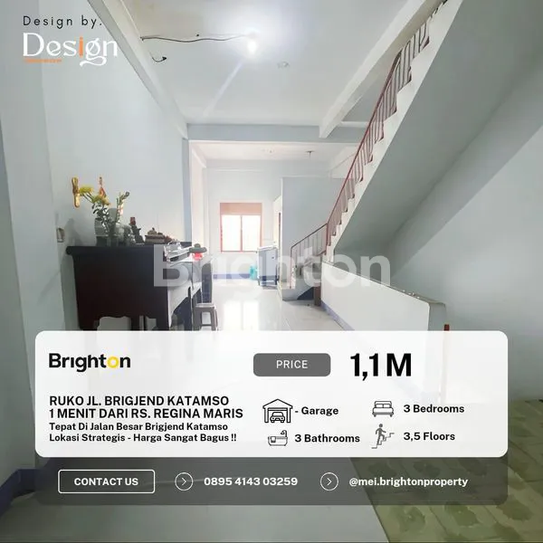 image RUKO LOKASI RAMAI & STRATEGIS HARGA AFFORDABLE JALAN BRIGJEND KATAMSO SIAP HUNI (1)