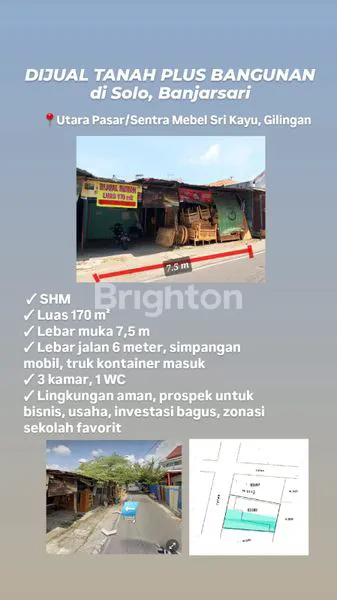 image TANAH PLUS BANGUNAN 170 M² DI SENTRA MEBEL GILINGAN (3)