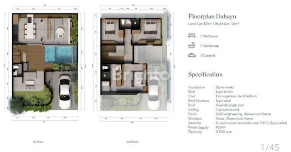 image LUXURY 3 BEDROOM FULLY FURNISH DAMARA VILLAGE UBUD (7)