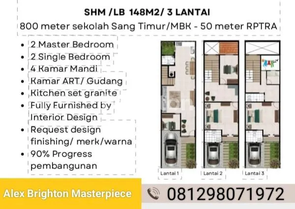 image  RUMAH BARU NEW BRAND 3 LANTAI (2)