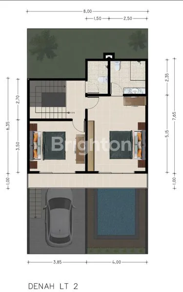 image COZY VILLA MODERN DESIGN SHM DENGAN 3 LANTAI 3 BR DAN SWIMMING POOL DI GOA GONG JIMBARAN (7)