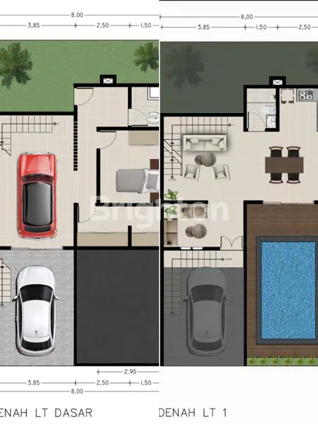 image COZY VILLA MODERN DESIGN SHM DENGAN 3 LANTAI 3 BR DAN SWIMMING POOL DI GOA GONG JIMBARAN (6)