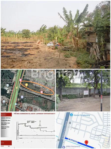 image TANAH CENGKARENG LUAS 16600 M2 DI LINGKAR LUAR CENGKARENG TIMUR JAKARTA BARAT SUDAH ADA IJIN IMB 1 SERTIPIKAT TANAH PADAT ZONA UNGU HANYA 500 METER DARI POLSEK CENGKARENG (1)