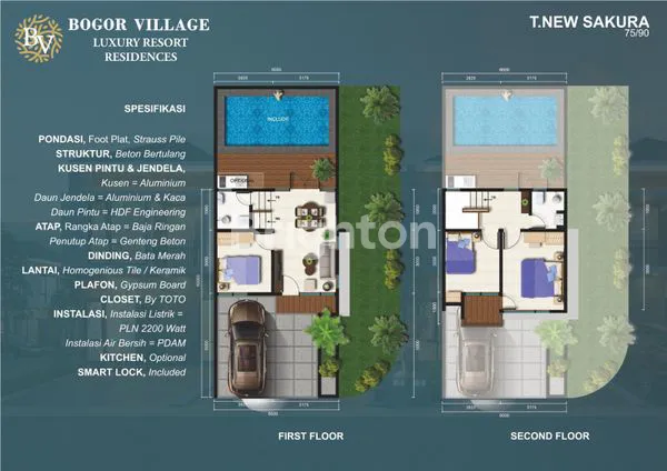 image BOGOR VILLAGE, RUMAH EXCLUSIVE 2 LANTAI DI DALAM KAWASAN SUPER BLOCK (7)