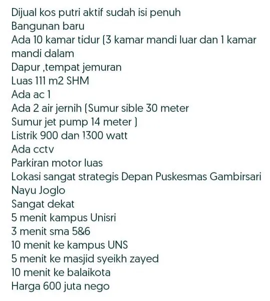 image JUAL KOST2AN AKTIF ISI PENUH BANGUNAN BARU DI DAERAH NUSUKAN (7)
