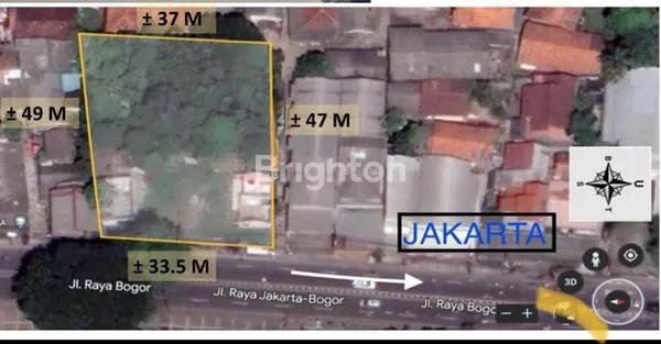 Gambar Property TANAH PINGGIR JALAN RAYA BOGOR