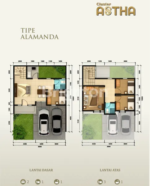 image RUMAH SUVARNA SUTERA CLUSTER ASTHA 8X10 TIPE ALAMANDA (3)