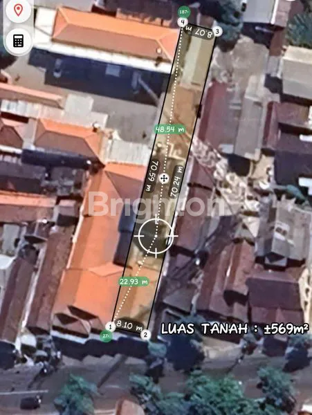 RUMAH SEWA DEPAN RUKO DENGAN LUASAN 450 M² DI BARAT SUNGAI KOTA KEDIRI