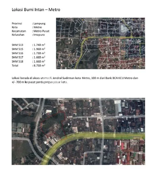 image DIJUAL TANAH DIPUSAT KOTA METRO (5)