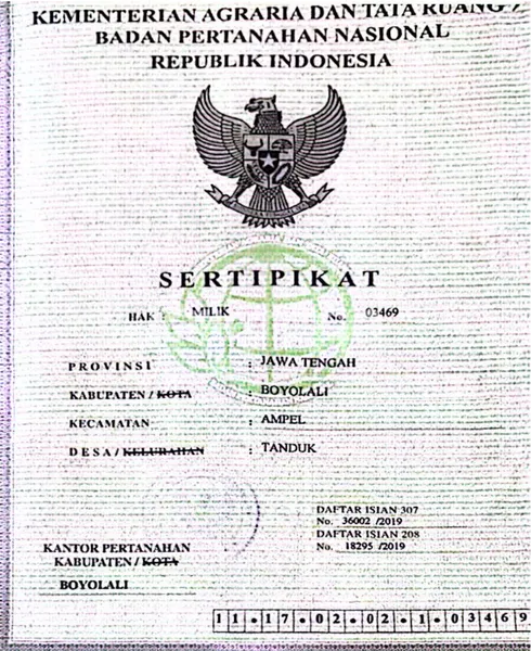 image TANAH BOYOLALI LUAS 2432M LOKASI PINGGIR JALAN STRATEGIS SHM (6)