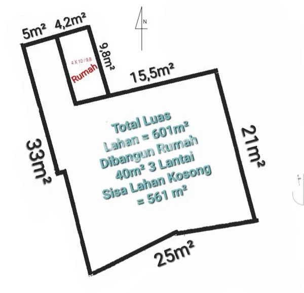 image TANAH 601 M² + RUMAH MODERN BARU 3 LANTAI PONDOK KELAPA JAKARTA TIMUR (2)