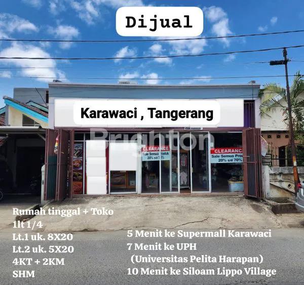 image DI JUAL RUMAH DI KAWASAN JALAN PAJAJARAN RAYA PERUMNAS TIGA, KARAWACI, BENCONGAN, KELAPA DUA TANGERANG . (1)