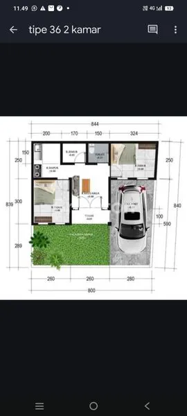 image DIJUAL RUMAH INDENT 3 KMR TIDUR LOKASI KEDIRI TABANAN (3)
