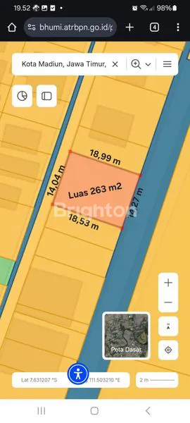 image TANAH DIJUAL L 263M2 PERUM GRIYA TIRTA RAYA INDAH KOTA MADIUN (1)