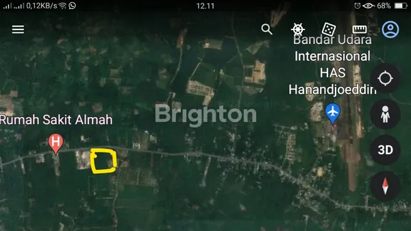 image TANAH DARAT, SHM, PERSEGI, JL. JEND. SUDIRMAN, LOKASI DEKAT BANDARA INTERNATIONAL HAS HANADJOEDDIN, BELITUNG, NEMPEL JALAN RAYA  (2)