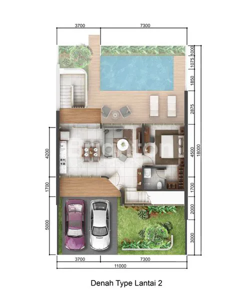 image VILLA 2 LANTAI + ROOFTOP DI LAPANGAN GOLF PECATU (6)