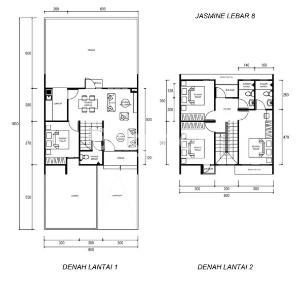 image RUMAH TIPE JASMINE 2 BUAH BATU SQUARE BANDUNG (2)