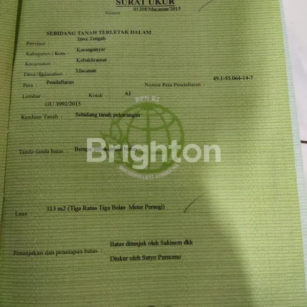 image TANAH PEKARANGAN DI KEBAKRAMAT (3)