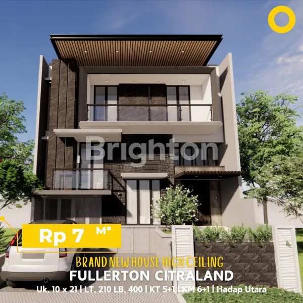 image RUMAH BARU MINIMALIS MODERN DI CITRALAND SURABAYA CLUSTER FULLERTON. HIGH CEILING SPLIT LEVEL, LOKASI DEKAT DENGAN GWALK, PAKUWON MALL, PAKUWON INDAH. ONE GATE SYSTEM, SISTEM KEAMANAN 24 JAM.  (1)