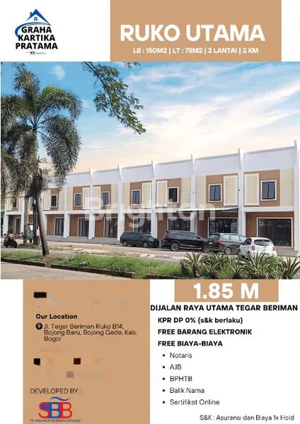 Gambar Property RUKO JALAN RAYA UTAMA TEGAR BERIMAN BOGOR JAWA BARAT