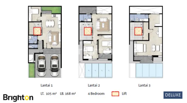image RUMAH IDAMAN 3 LANTAI DI TIERRA INTILAND, SURABAYA BARAT!  (5)