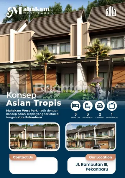 image CLUSTER MAHAKAM WEST PARK PERUMAHAN 2 LANTAI KONSEP ASIAN TROPIS (1)