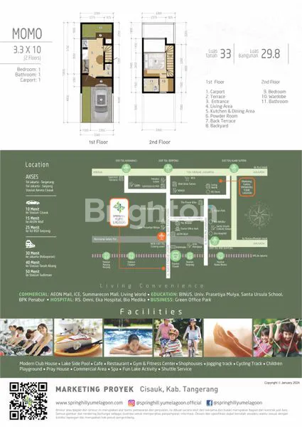 image SPRINGHILL YUME LAGOON START 390-JUTAAN, DEKAT BSD (4)