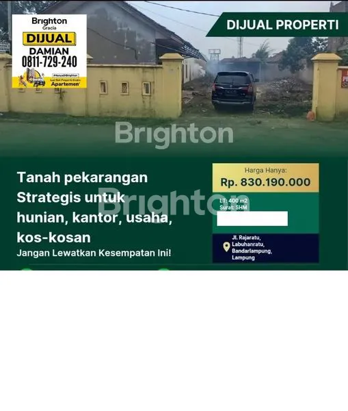 TANAH PEKARNGAN RAJA RATU LABUHAN RATU BANDARLAMPUNG