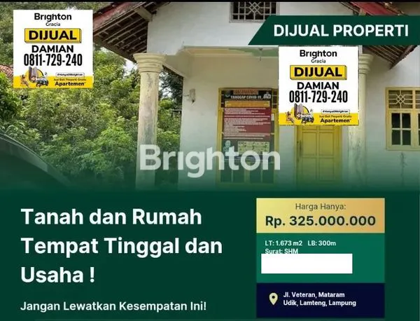 RUMAH TANAH MATARAM UDIK LAMPUNG TENGAH