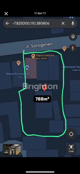 image TANAH 788 M² SHM DI JL. SOROGENEN, DEKAT XT SQUARE YOGYAKARTA (5)