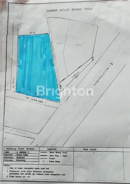 image DIJUAL TANAH PINGGIR JALAN RAYA MAHKOTA 2 SUNGAI KAPIH KOTA SAMARINDA (1)