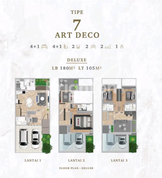 image RUMAH BUKIT PODOMORO JAKARTA TYPE 7 ART DECO (2)