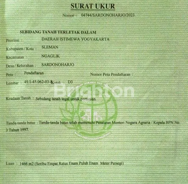 image DIJUAL TANAH LUAS DEKAT UII DI SARDONOHARJO, NGAGLIK, SLEMAN, DAERAH ISTIMEWA YOGYAKARTA (4)