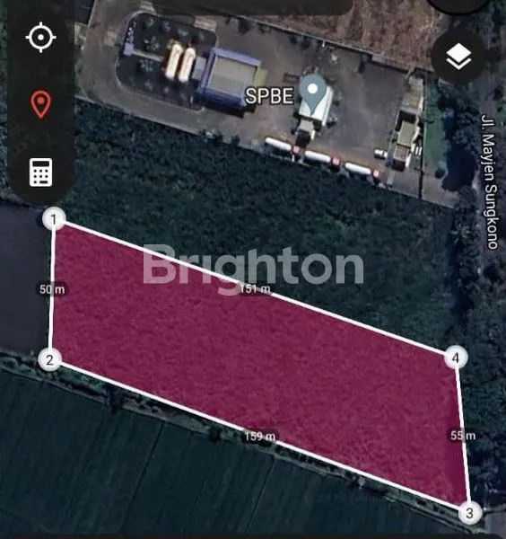 TANAH LUAS  7.793M2 DI 0 JALAN RAYA MAYJEND SUNGKONO, KOTA MALANG