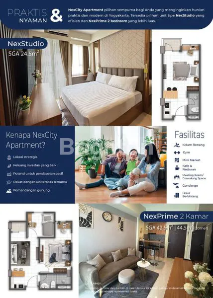 image MILIKI HUNIAN MODERN, PRAKTIS DAN NYAMAN DI JANTUNG KOTA JOGJA, NEXSTUDIO, NEXCITY APARTMENT  (3)